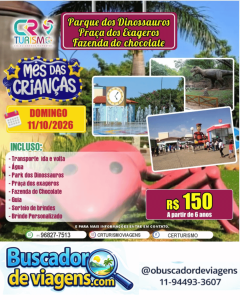 Parque dos Dinossauros/Praça dos Exageros/Fazenda do Chocolate